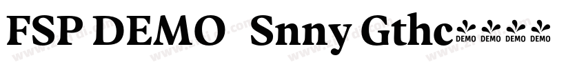 FSP DEMO   Snny Gthc字体转换